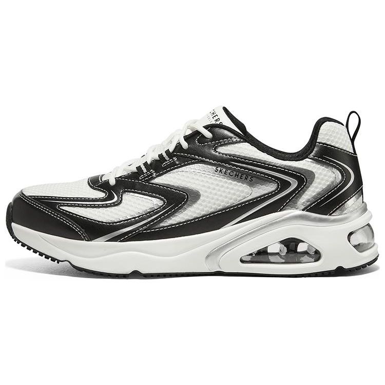 Skechers Tres - Air Aurora Shoes Men Sneakers Black White 183075-WBK 42