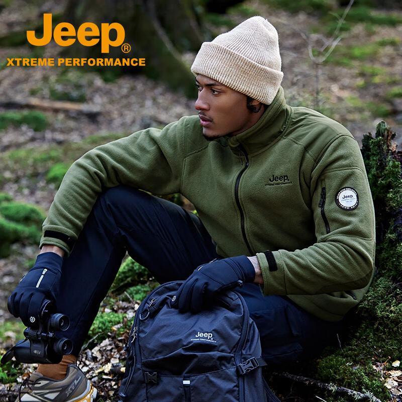 Jeep Men's High-End Outdoor Fleece Jacket