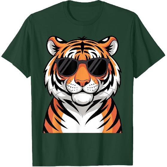 Tiger Costume for Men Women Boys Zoo Tiger Print Tiger Lover T-Shirt