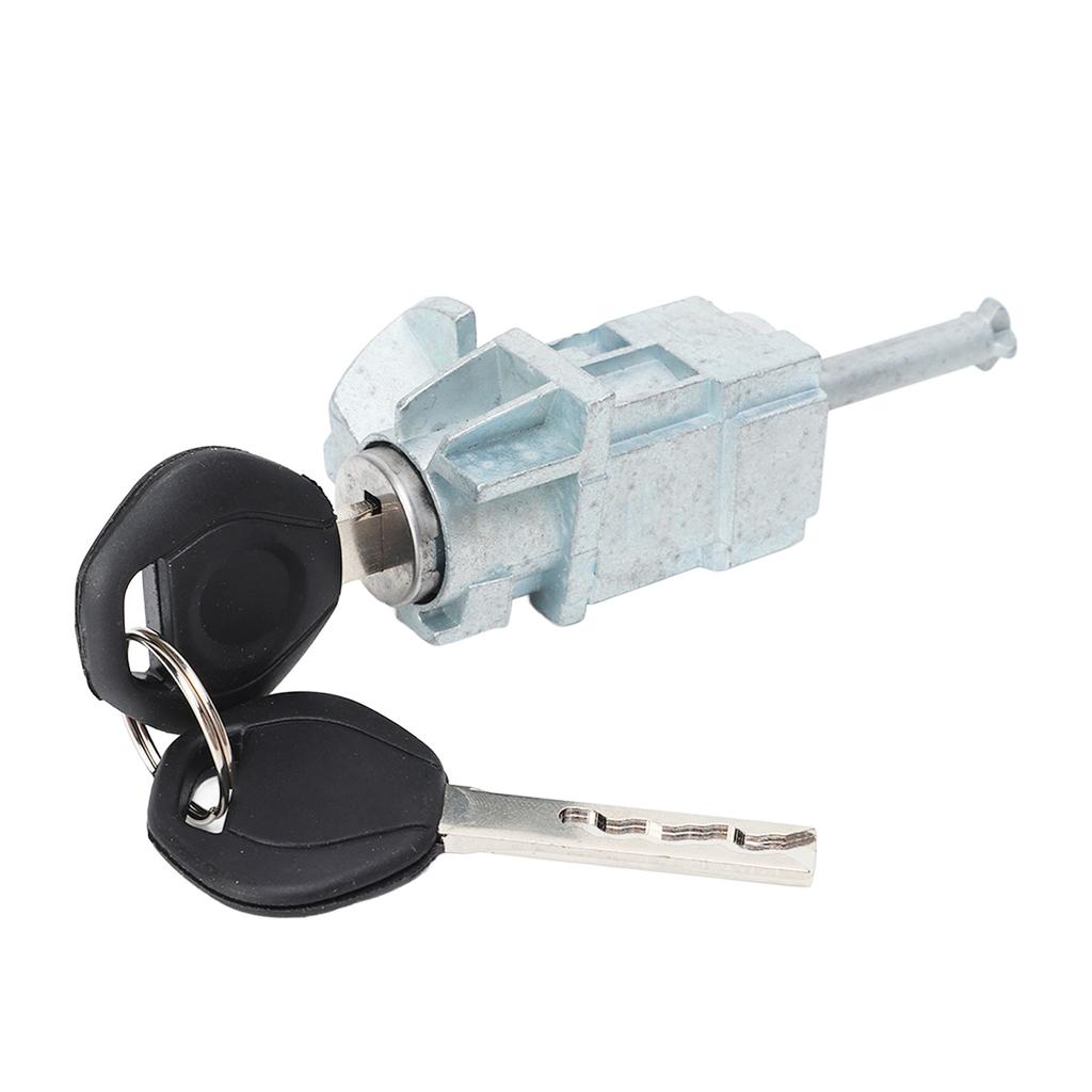 Front Left Door Lock Cylinder Barrel Assembly with Keys Zine Alloy for E46 325i 330i 330xi 2001‑2006
