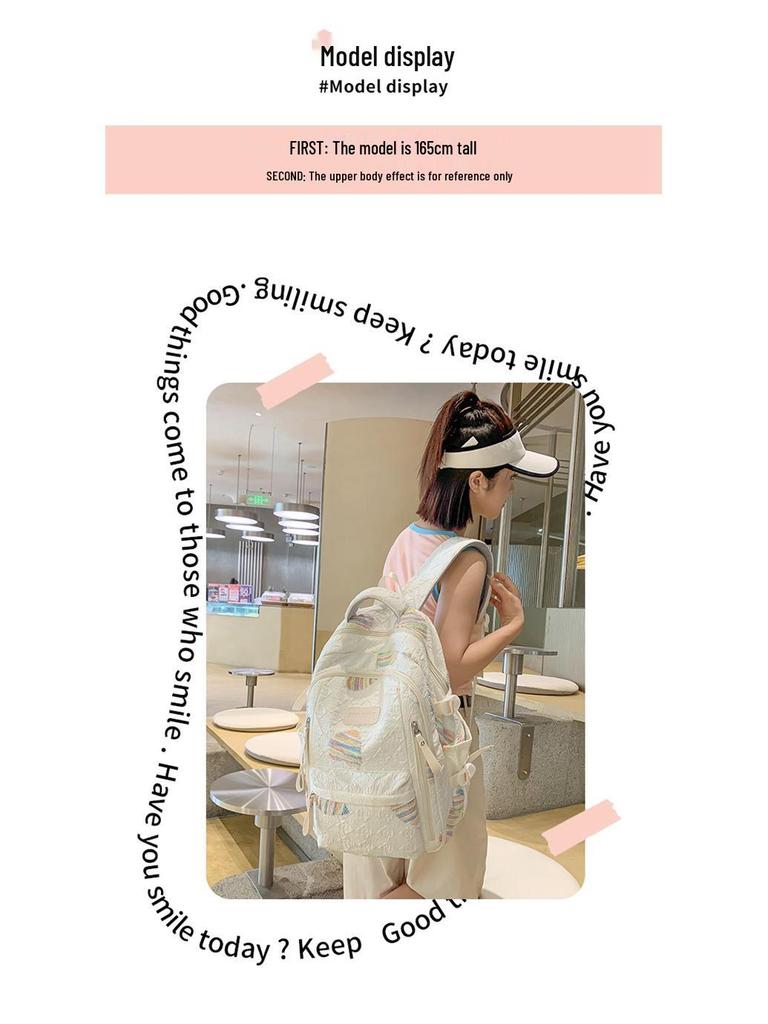 High-Capacity Soft Girl Japanese-Style College Backpack