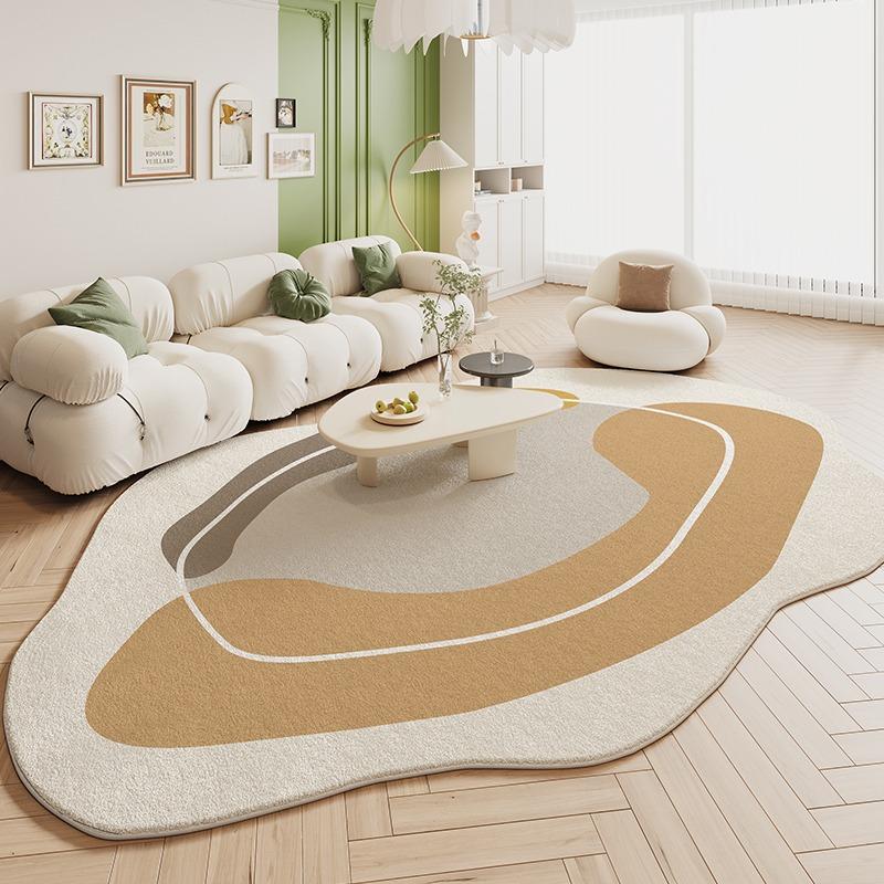 Living Room Carpet Bedroom Irregular Shape Imitation Cashmere Carpets Sofa Bedside Floor Mat Soft Fluffy Comfortable Foot Rug