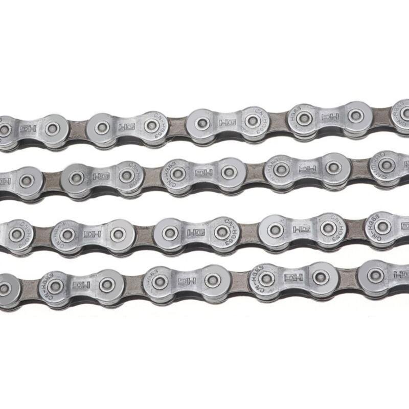 Bicycles Chain High Strength Steel Cycling Chain with Buckle, 112 Link Bike Derailleur Chain 9 Speed Bicycles Chain