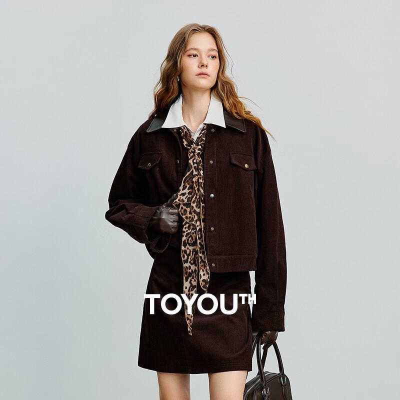 

Женская вельветовая куртка Chuyu с лацканами L