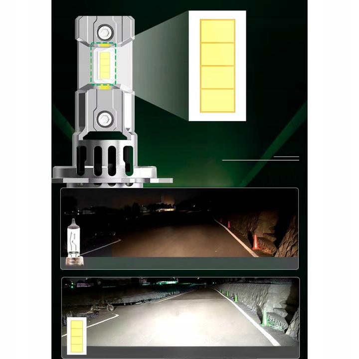Żarówki H7 Led Homologacja 90W Canbus Białe H7 Mocne 1000% H7 Xenon White