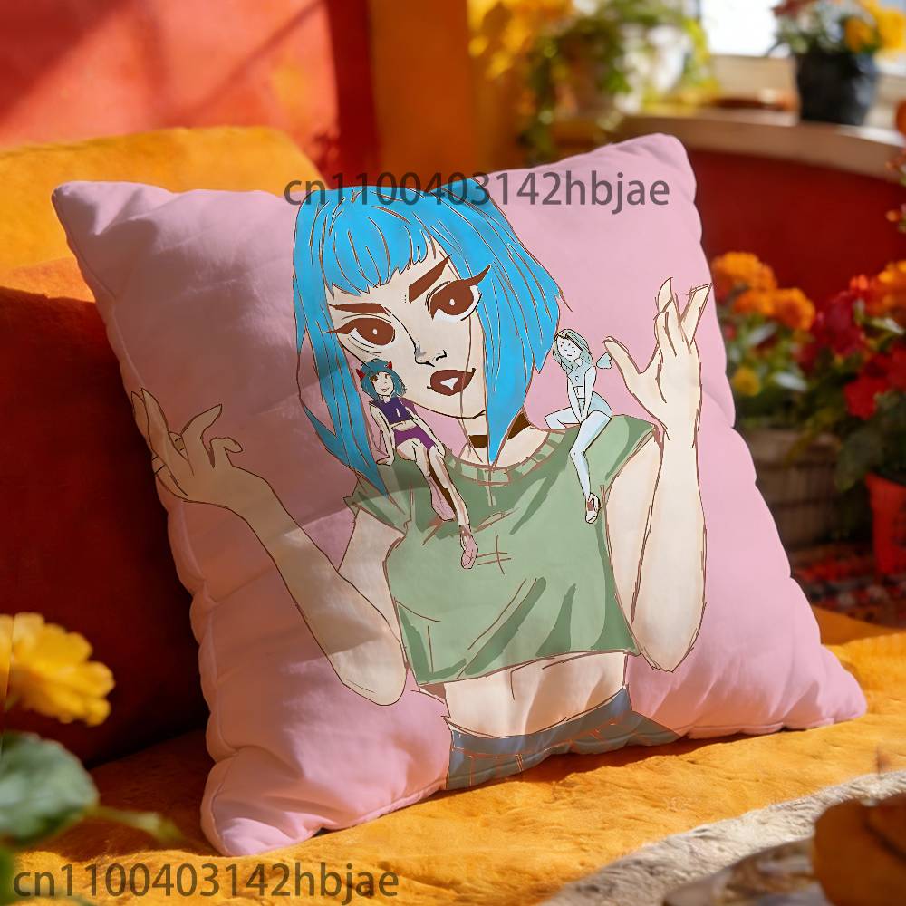 P-Poshlaya M-Molly Pillow Case For Sofa Decor Car Office Room Printing Cushion Cover Decorations and Protector