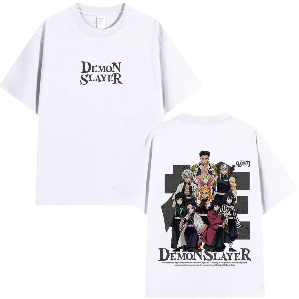 Anime Demon Slayer Hashira Members Graphic Tshirt Men Women Casual Oversized Tshirts Mens 100 Cotton Short Sleeve T Shirts