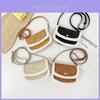 Fashionable Mini Children's Crossbody Bag In Soft Suede With Trendy Edges For Kids