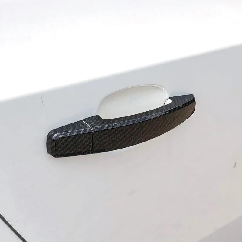 Samolepka Kryt kliky vnější dveře / Kryt misky dveří ve stylu uhlíkových vláken pro Chevrolet Cruze 2009 2010 2011 2012 2013