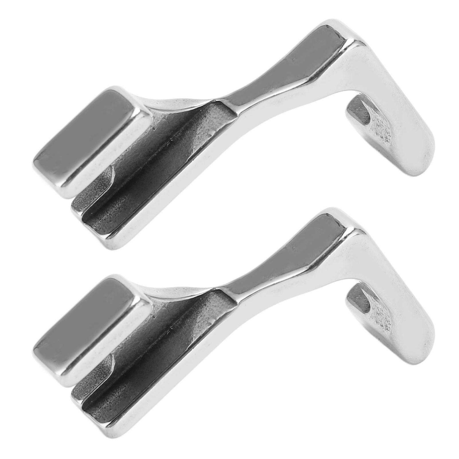 

2PCS Presser Foot Stainless Steel Profession Zipper Foot Sewing Presser Foot for Industrial Sewing