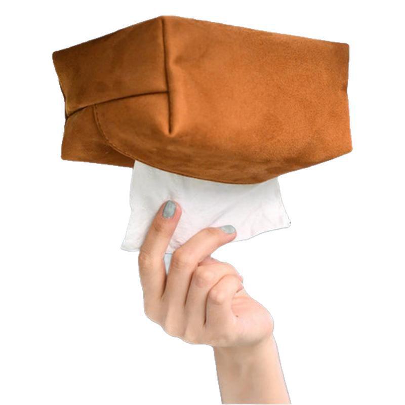 In-Stock Magnetic Tissue Box for Xiaomi YU7: Universal Car Flocking Tissue Holder