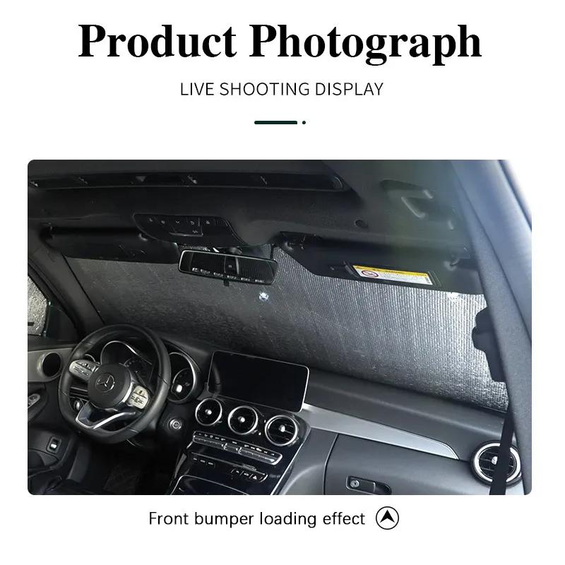 For Trumpchi GAC GS8 2024 Accessories ~ Car Windshield Visor Full Window Sun Protection Anti-UV Shaby Sunshades Stickers