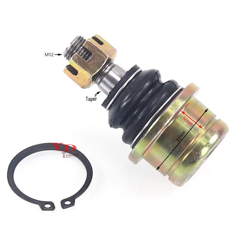 ATV Go-Kart Steering Tie Rod Ball Joint - M12 Tapered Rocker Arm for 200/250cc Beach Vehicles