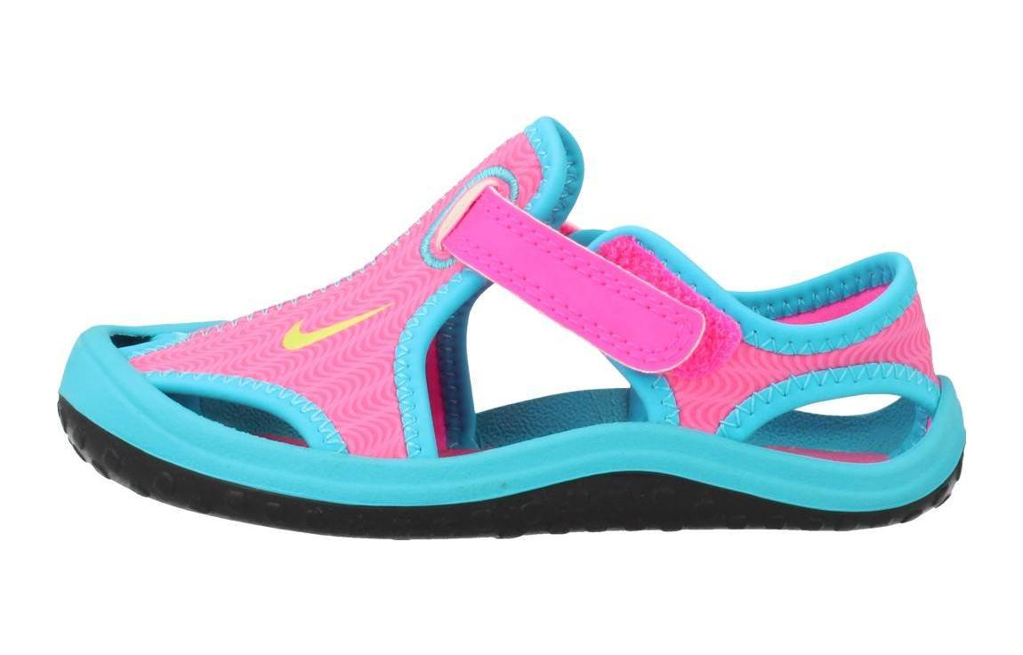 

Nike Sunray Protect TD Hook and loop Sports Sandals Blue Pink Infant And Toddler 344993-612 21