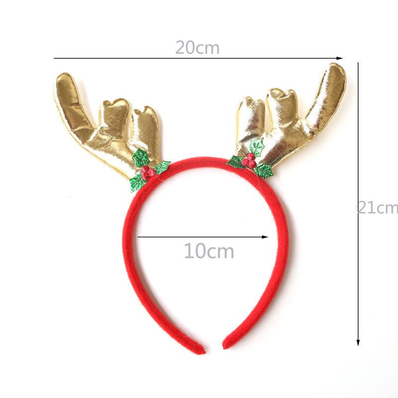Christmas Headband: Santa, Snowman & Reindeer Antlers for Kids' Party