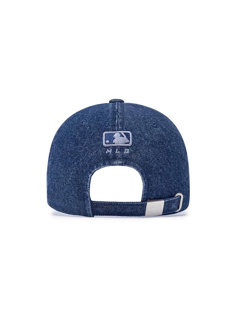 Emelbi Vintage Distressed Denim Unstructured Ball Cap Ny (L.Navy)