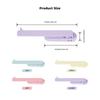 Portable Smart Bookmark Soft with Pen Slot Silicone Bookmark Automatically Follows Page Flipping Notebook Page Divider