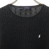 RALPH LAUREN GOLF Langarm Zopfmuster M Schwarze Serie Pullover Damen Gebraucht