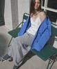 Sigreat Folding Waist Jersey Long Skirt_Grey