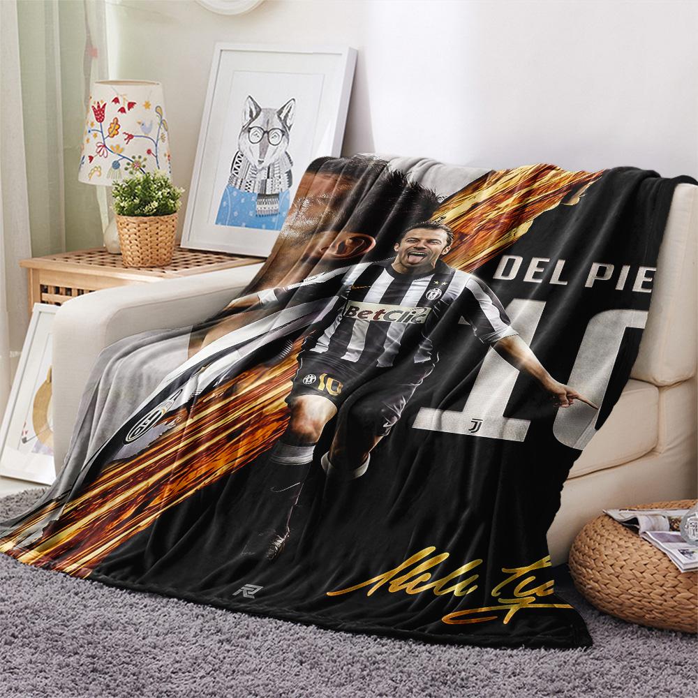 Juventus FC team Print FlAannel Blanket, High quality Comfortable for All Seasons, Home Decor, Warmth and Comfort