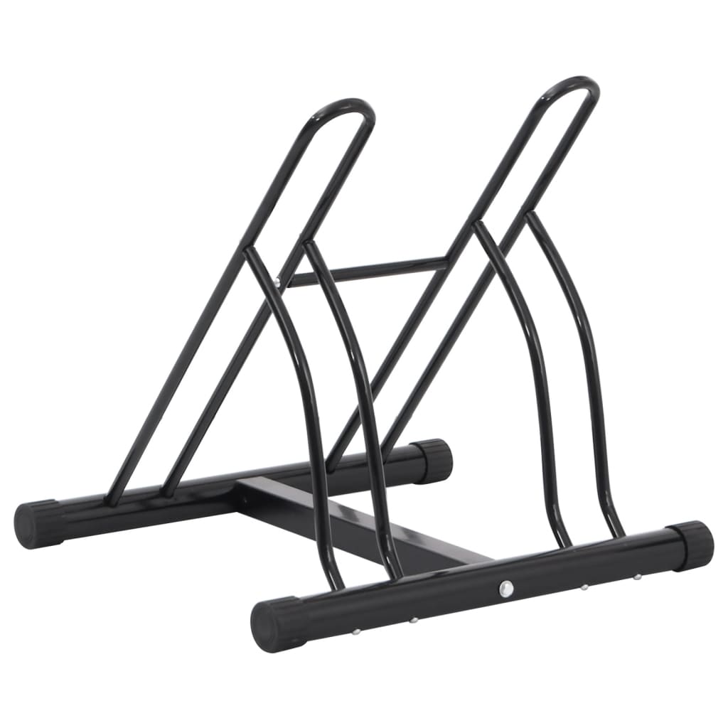 Vidaxl 2-Bike Stand, Freestanding, Galvanized Steel