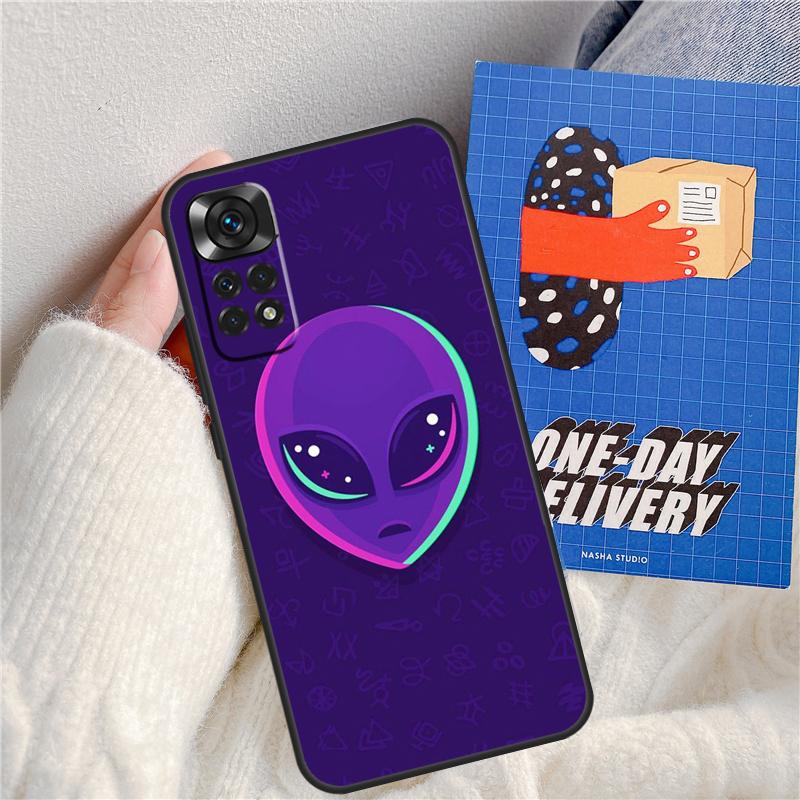 Aesthetics Cartoon Alien Space Funda For Xiaomi Redmi Note 14 Pro 13 9 10 11 12 9S 10S 11S 12S Redmi 13C 10C 12C 14C Case