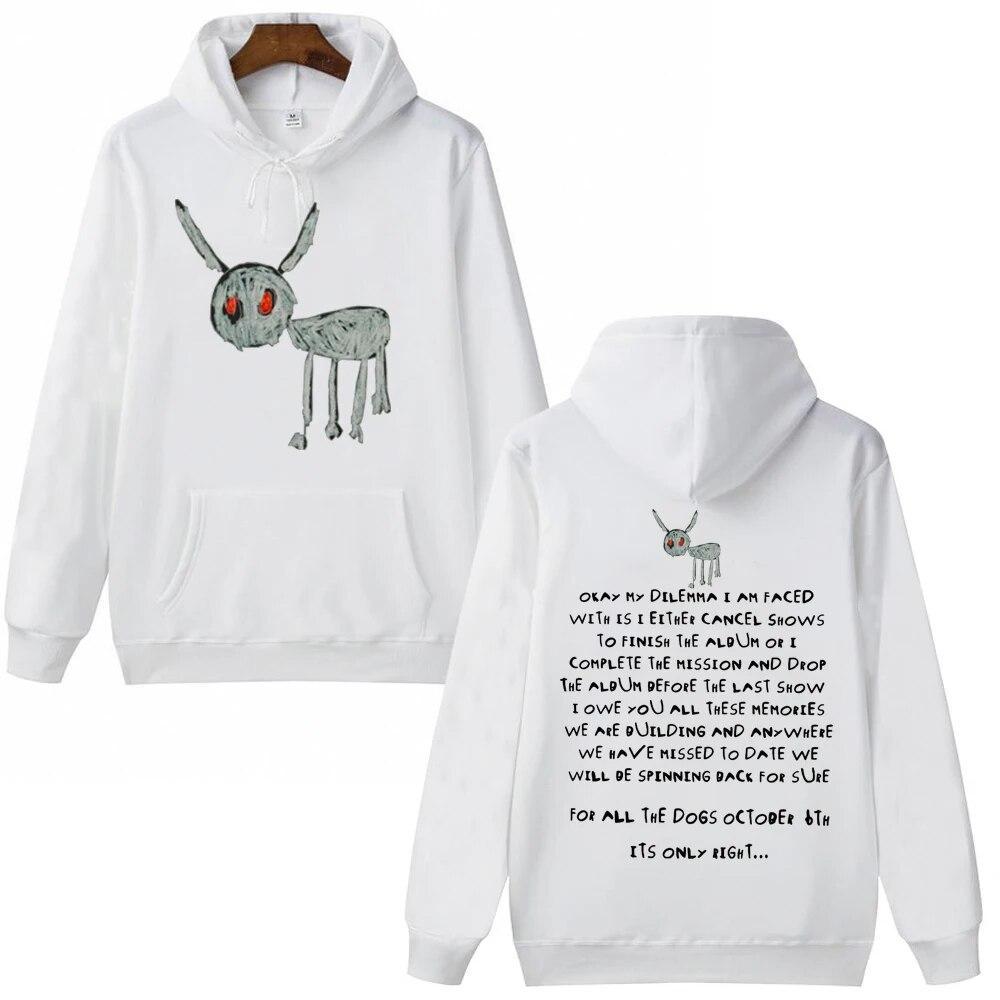 For All The Dog New Album Drake Hip Hop Music Hoodie Unisex Woman Harajuku Pullover Tops Streetwear Fans Gift Unisex