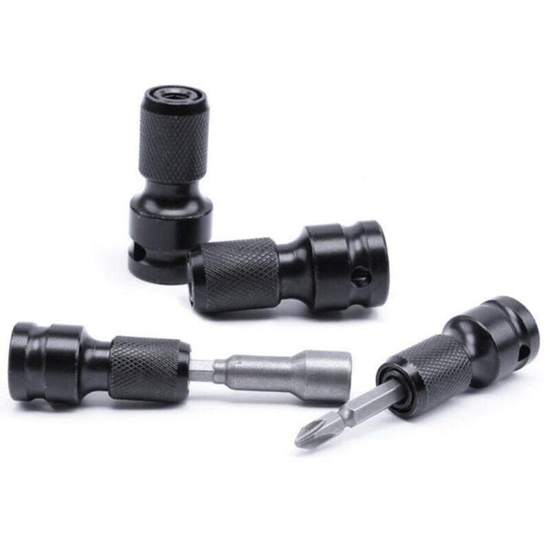12inch Drive Square To 14 Inch Hex Shank Telescopic Socket Adapter Drill Chuck