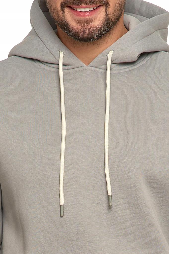 Men's Hooded Sweatshirt Oversize Cotton Warm MORAJ 3XL GREY
