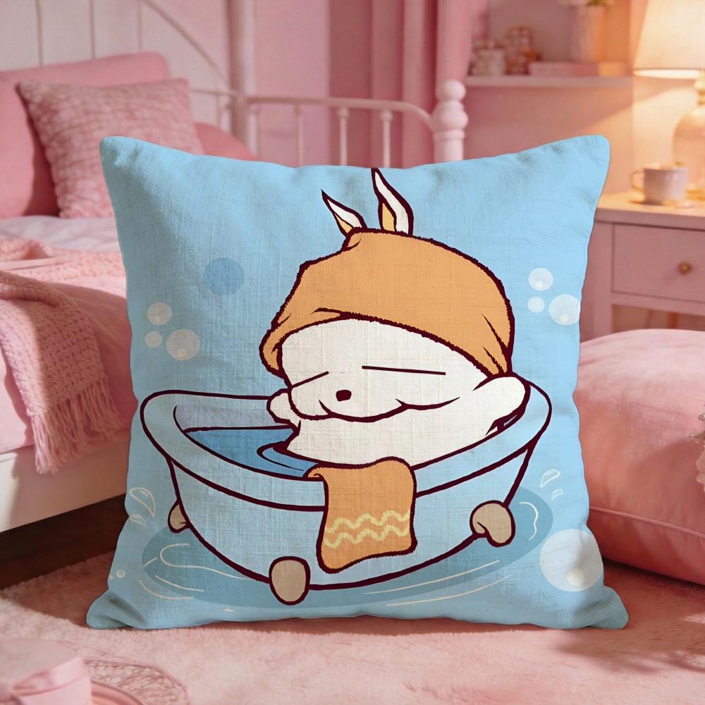 MMASHIMAROs Cute Cartoon Cushion Cover Premium Comfort Reversible Pillow Cove Two In One Design For Any Room Car Interior