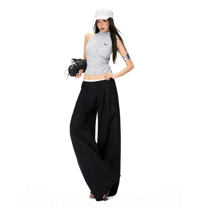 

Seasonal Design Casual Wide-Leg Slimming Suit Pants Extra Large