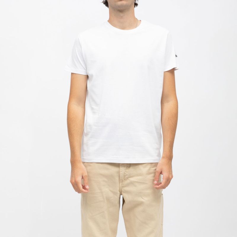 Белая базовая футболка с круглым вырезом для мужчин SCHOTT S