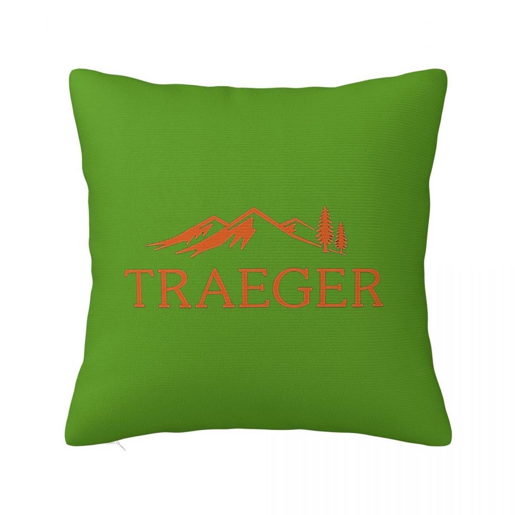 Traeger Pellet Grill Smoke BBQ Essential Square Pillowcase Cushion Cover Pillow Case Throw Pillow Cover for Home Bedroom Car