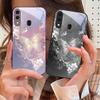 Dreamy Striped Butterfly For Samsung A73 72 71 A70 56 55 54 A53 52 51 50 42 A35 A34 33 32 31 26 25 24 23 22 30 Glass Phone Case