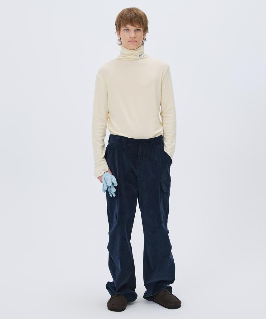 NOHANT Soft Turtleneck T-Shirt Ivory