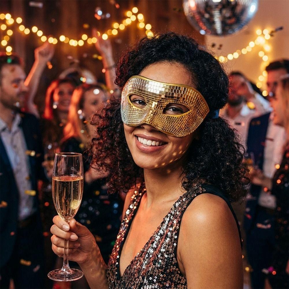 Mirror Eye Covers Masquerade Mask Bright Eye Mask Fashion Mardi Gras Mask  Cosplay Masquerade