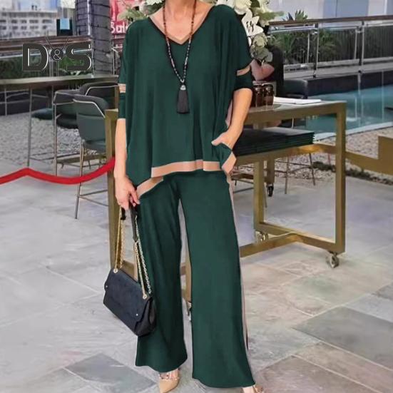 Женский комплект из 2 предметов: топ и брюки — фото 7