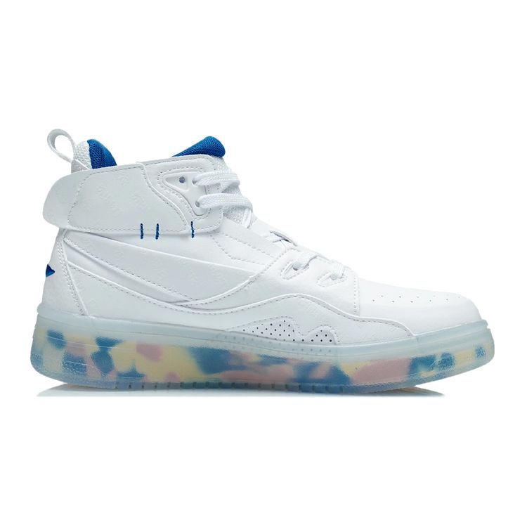 Li Ning 937 High-Top Sneakers Kids Sneakers Standard-White YKCR150-7