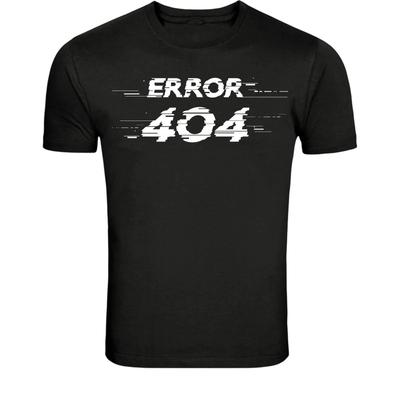 Fout 404 Grappig Tech T-shirt - Glitch Internet Humor Grafisch T-shirt