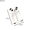 Cute Panda Soap Dish Hotel Wash Desk Drain Fertilizer Soap Dish Ceramic Storage Decor Bathroom Accessories Home Decoration Art