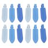 30PCS Leaf Shape Hair Duck Clips Hair Fixing Creaseless Barrettes Hair Styling Accessories for Makeup Blue