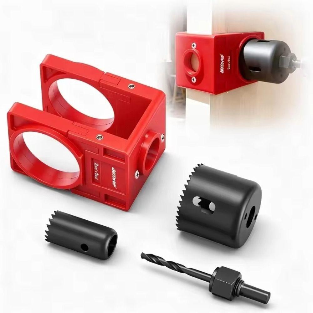 Aluminum Zinc Zinc Alloy Mortising Locator Jig Durable Hinge Installation Kit  Hole Drilling