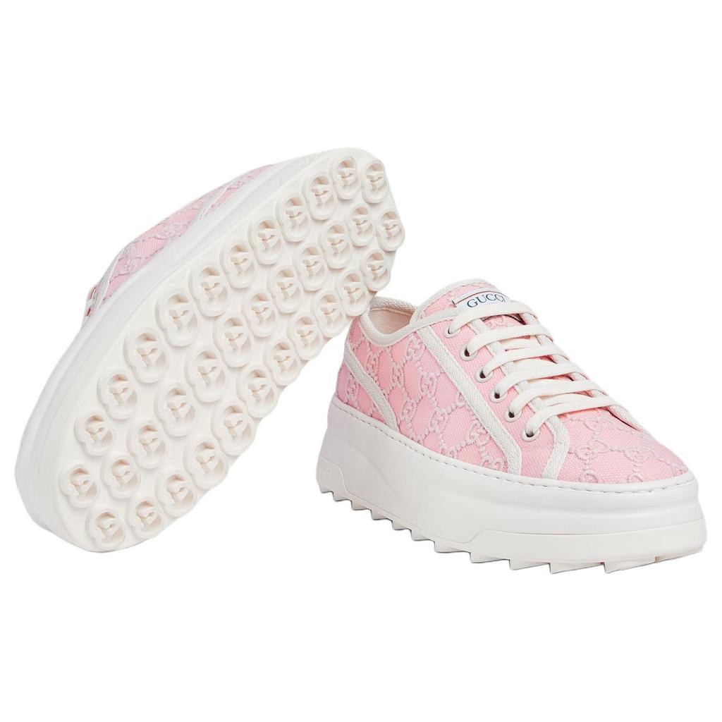 Gucci Wmns Tennis 1977 Low 'Pink Gg Embroidery' Women's 782737 FAC9X 5949
