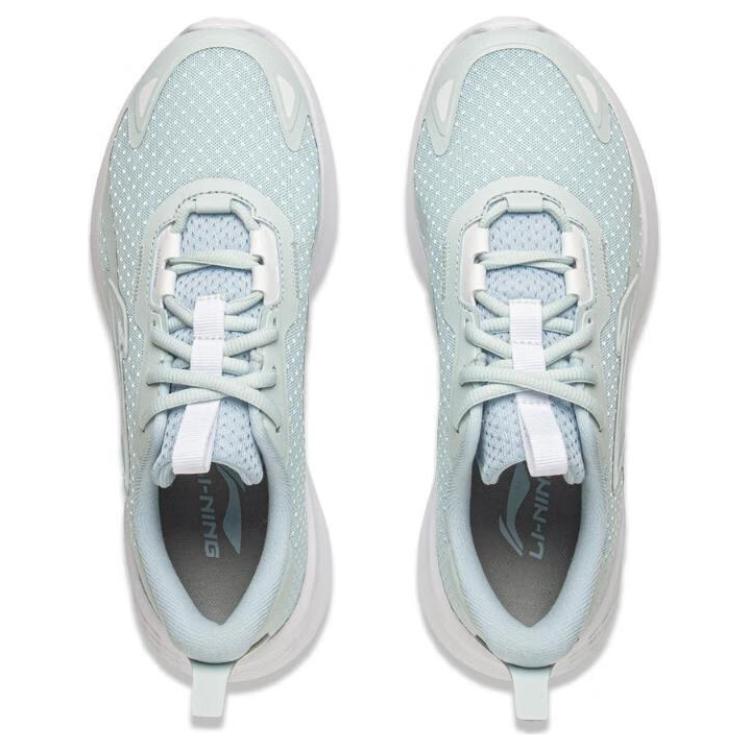 Li-Ning Lightweight Cloud Comfortable Versatile Non-Slip Wear-Resistant Low-Top Casual Running Shoes Women sneaker Blue ARSU128-3