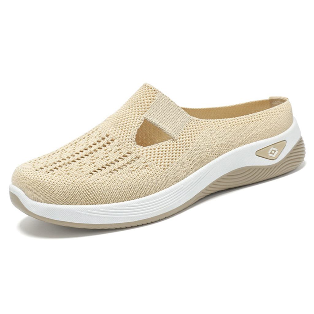Ausgehöhlte Damen-Mesh-Schuhe, flache, atmungsaktive Schuhe