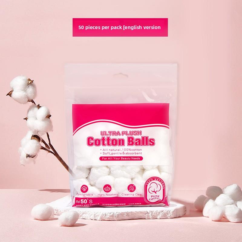 

Cotton Ball Beauty Salon Tattoo Care Cotton - Disposable Degreased Cotton Balls for Hygiene Makeup Removal White Cotton Balls 50 per package