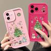 Christmas Tree TPU Phone Case For iPhone Air 16e 17 16 15 14 Pro Max 13 12 Pro 15 16 Plus Candy Color Silicone Soft Cover Fundas