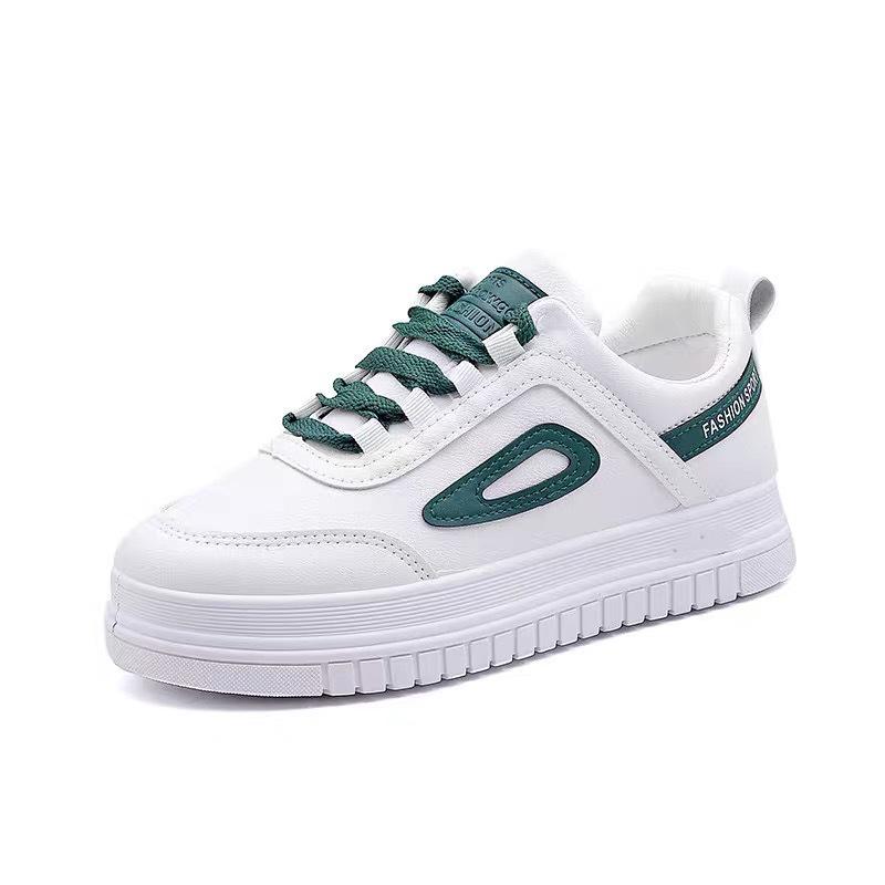 Women's 2024 Trendy White Sneakers - Versatile, Breathable & Casual for Spring