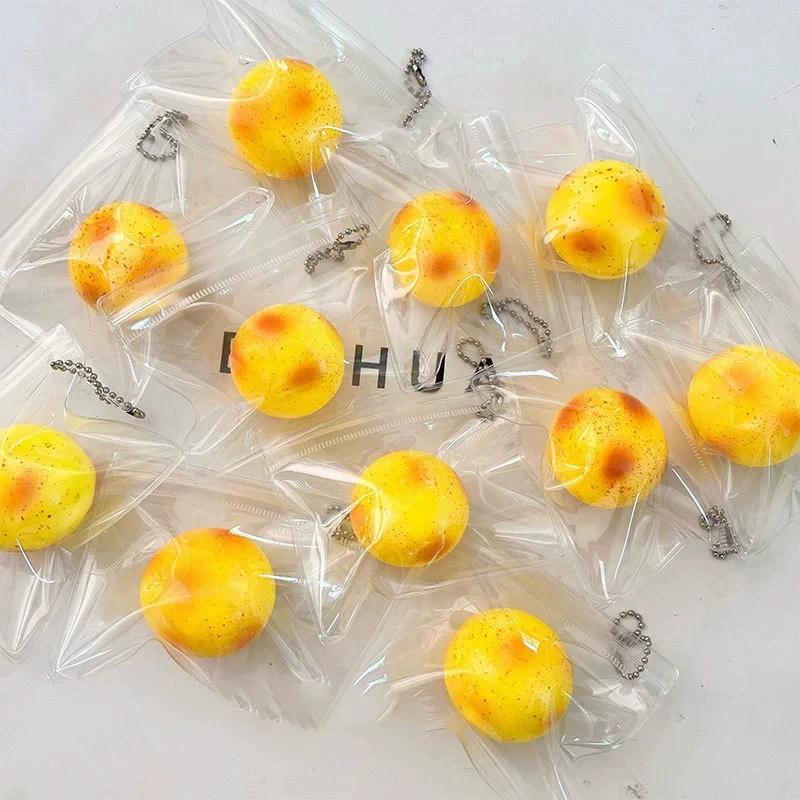 Oversized Potato Fluid Squeeze Ball Soft TPR Sensory Toy Mini Pocket Bag Charm Stress Relief Anti-anxiety Fidget Toy for ADHD