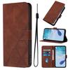 Geometric Leather Wallet Case For Moto Edge 50 Fusion 40 Neo G 5G Play G04 G04S G24 G34 G35 G45 G54 Power G55 G75 G84 G85 Cover